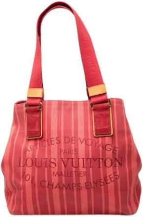 Louis Vuitton Tweedehands Canvas Louis Vuitton tassen - Dames - Vintage Shopper - Rood - ONE Size - Vintage