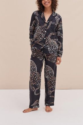 Desmond & Dempsey Long Pajama Set in Jag Navy at Nordstrom, Size Xx-Large Uk