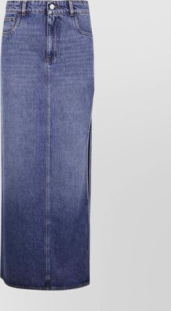 Coperni high waist denim skirt side slit