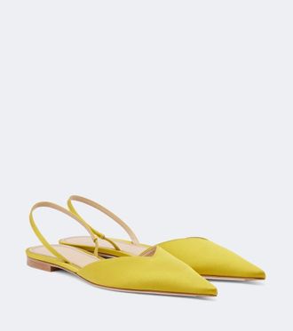 Victoria Beckham Victoria satin slingback flats