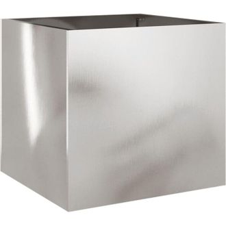 vidaXL Jardineras 2 Unidades Acero Inoxidable Plateado 42x40x39 Cm Vidaxl