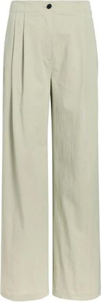 Proenza Schouler Pantaloni a gamba ampia con pieghe - Verde