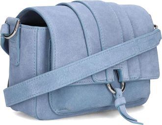 Hogan H01X Flap Trend - Dames - Schoudertassen - Blauw - ONE Size - Su&egrave;de - Tassen