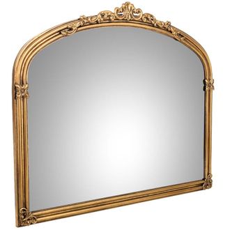 Wanderlust Deco Espejo De Metal Dorado 105.5x3.5x87.5h Cm