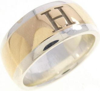Herm&egrave;s Yellow Gold (18K) Silver 925 Band Ring (Pre-Owned)