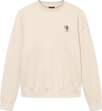 Antwrp Rondgebreide trui - Heren - Ronde hals truien - Beige - L - Truien & Vesten
