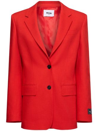 ボトムスその他 Msgm Coarse Wrap Blazer MSGM Coarse Wrap Blazer | Pink | FARFETCH SG
