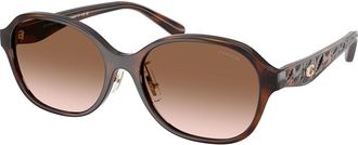 Coach HC8445D CBY85 Asian Fit 512013 Womens Sunglasses Tortoiseshell Size 56