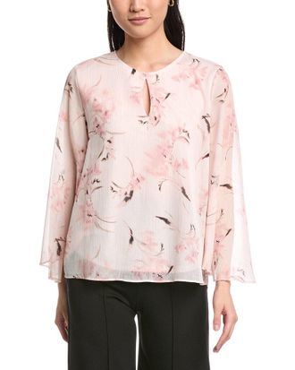 Anne Klein Keyhole Front Blouse