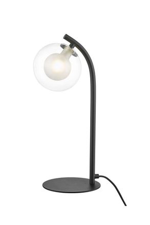 Netlighting Remy 1 Light Table Lamp Chrome Black in Grey