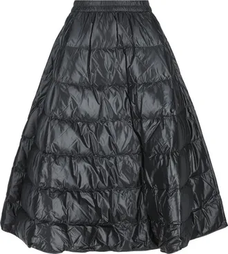 Moncler Quilted Flared Midi Skirt