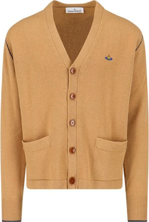 Vivienne Westwood Brown Alex Wool Cashmere Cardigan
