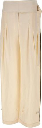 Entire studios Pinch Pants - Dames - Straight fit broeken - Wit - S - Leer - Broeken