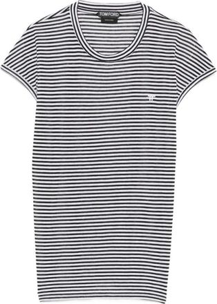Tom Ford BlackWhite Striped T-shirt
