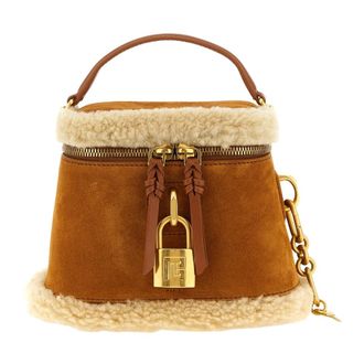 Balmain Pulse Vanity Handtas - Dames - Mini tas - Bruin - ONE Size - Leer - Tassen