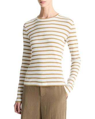 Vince Rib Crewneck Top