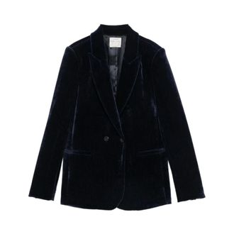 Forte_Forte Dames, Jassen, Blauw, Maat: S Viscose