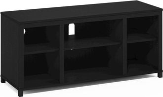 Furinno Classic TV Stand with Shelves for TV up to 55 Inch, Americano