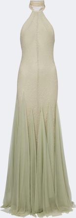 De La Vali Elowen lace halterneck gown