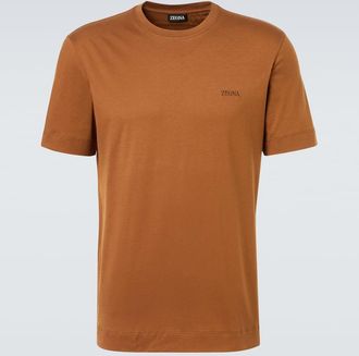 Ermenegildo Zegna Logo cotton jersey T-shirt