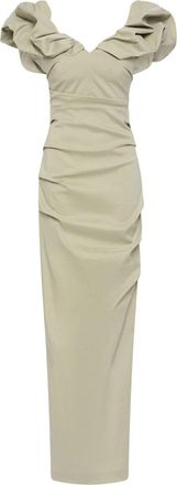 Rachel Gilbert Frey maxi dress - women - Polyester/Nylon/Elastane - 1 - Green