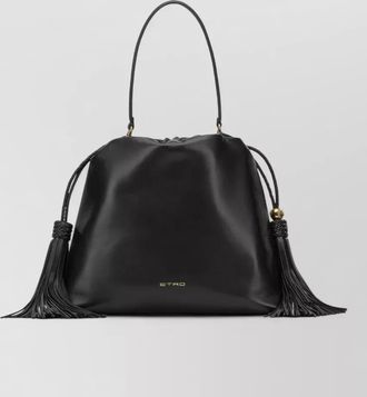 Etro medium leather bucket bag