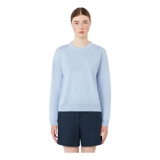 Max Mara Jersey Fervore de cuello redondo - Knitwear - Mujer - Azul - M