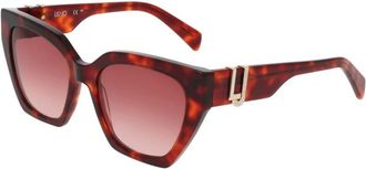 Liu Jo Authentieke Lj 814Sr 640 Bril - unisex - Zonnebrillen - Rood - 55 MM - Accessoires
