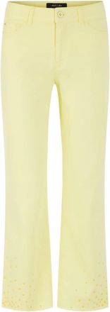 Marc Cain Forli Jeans met studs - Dames - Vrijetijds broeken - Geel - S - Katoen - Broeken