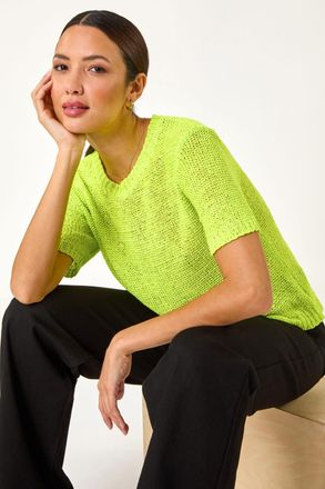 Roman Textured Knit Top