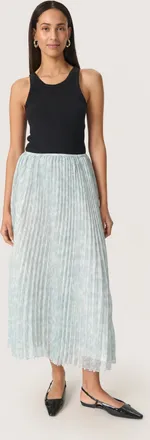 Soaked In Luxury Rok Regular fit Silver Blue Stroke Print multicolour