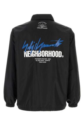 Yohji Yamamoto Mens Nylon Windbreaker Jacket Black