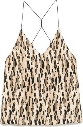 The Nina Studio Animal-print Top