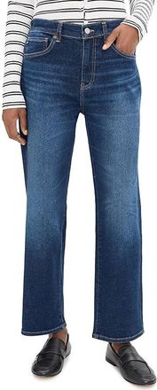 AG - Adriano Goldschmied Brinley Mid-Rise Straight Crop in Outspoken Womens Jeans Outspoken : 24 27, Cotton/Denim/Elastane