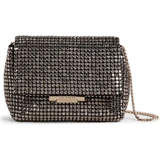 Ted Baker Glitters Mini Crystal Crossbody Bag in Black at Nordstrom Rack