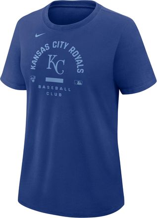 Nike Kansas City Royals Authentic Collection Early Work Nike Womens Dri-FIT MLB T-Shirt in Blue | 03N84EWROY-HXK