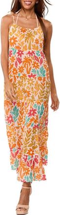 Ranee&rsquo;s Floral Print Maxi Dress in Orange at Nordstrom Rack, Size Large/x-Large