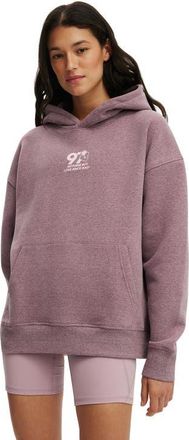 Cotton On Womens Active Plush Premium Graphic Hoodie in Pickled Beet Marle With Love at Nordstrom, Size Xx-Small