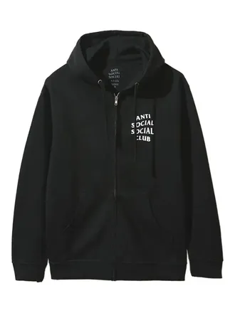 ANTI SOCIAL SOCIAL CLUB 911 Turbo hoodie met rits - Zwart