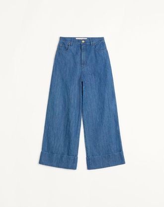 Valentino Lightweight Denim Trousers Wo