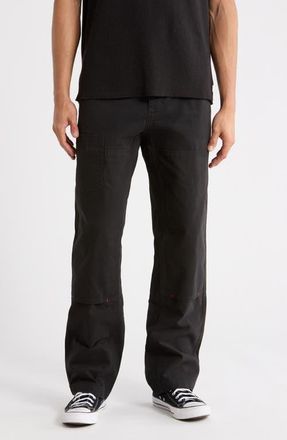 Imperfects Courier OG Fit Organic Cotton Canvas Chore Pants in Obsidian at Nordstrom, Size 40