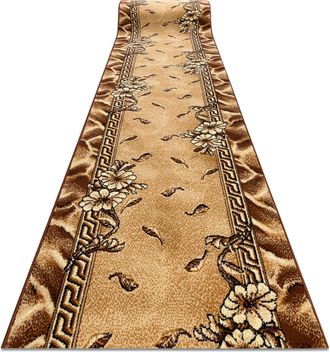 RugsX Passatoia Bcf Trio Vecchio Oro 150 Cm Brown 150x800 Cm