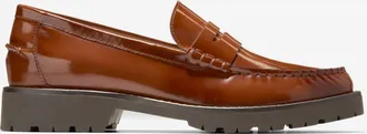 Cole Haan Womens Treena Lug Loafers - Brown Size 10.5