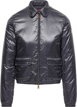 Moncler Moncler Lanset Packable Short Down Shirt Jacket, Women, Blue, Size: 00