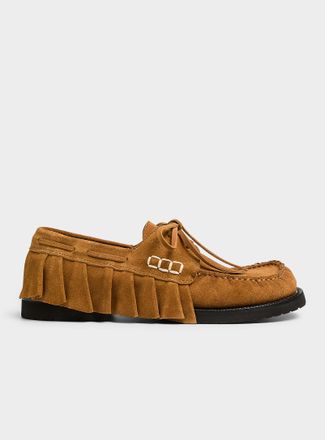 J.W.Anderson Womens Ruffled boat shoes Women