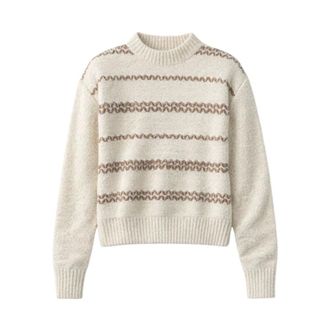 Isabel Marant Isabel Marant, Round-neck Knitwear, female, Multicolor, Size: M Roxane Pullover