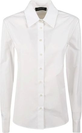 Fabiana Filippi Shirts, female, White, Size: L Spread Collar Cotton Shirt