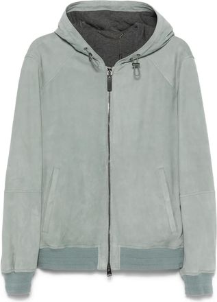 Canali Giacca in pelle scamosciata - Verde