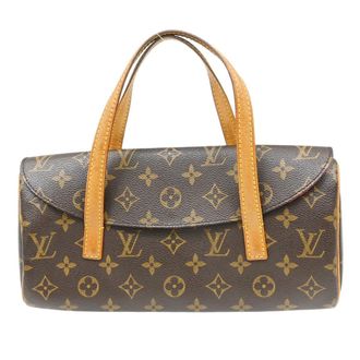 Louis Vuitton Sonatine Handbag Monogram Canvas Brown Canvas Handbag (Pre-Owned)