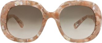 Chlo&eacute; Square-Frame Recycled Acetate Sunglasses